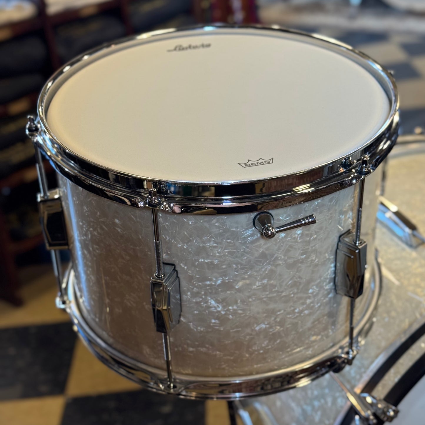NEW Ludwig Legacy Maple in Vintage Marine Pearl - 14x22, 9x13, 16x16