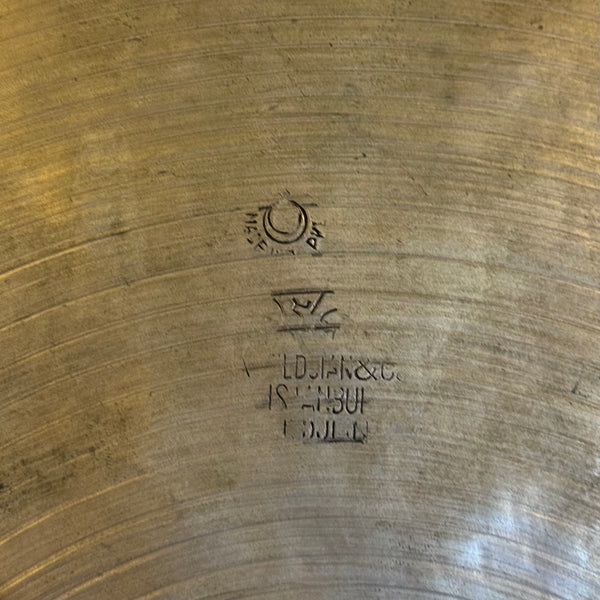 VINTAGE 1960's K. ZIldjian Istanbul 14” Intermediate Stamp Hi-Hat Cymbals - 890/938g