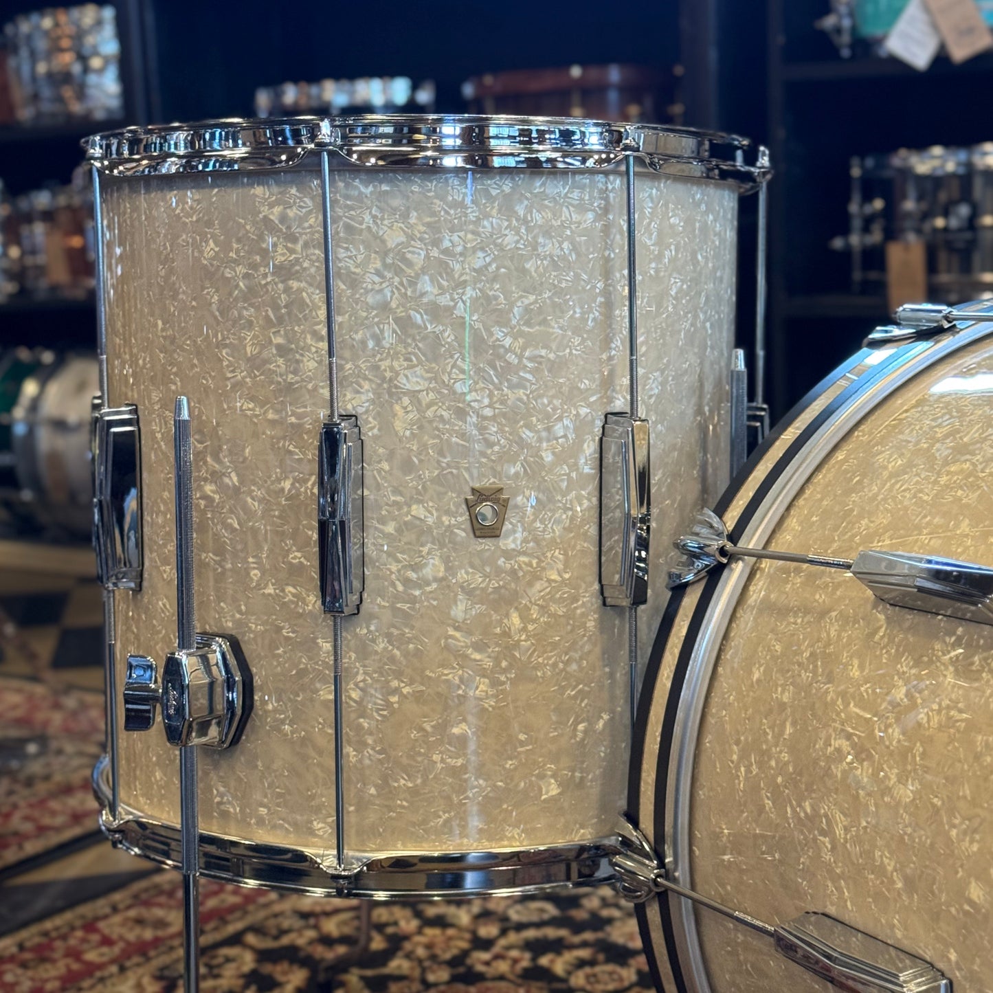 NEW Ludwig Legacy Maple in Vintage Marine Pearl - 14x22, 9x13, 16x16