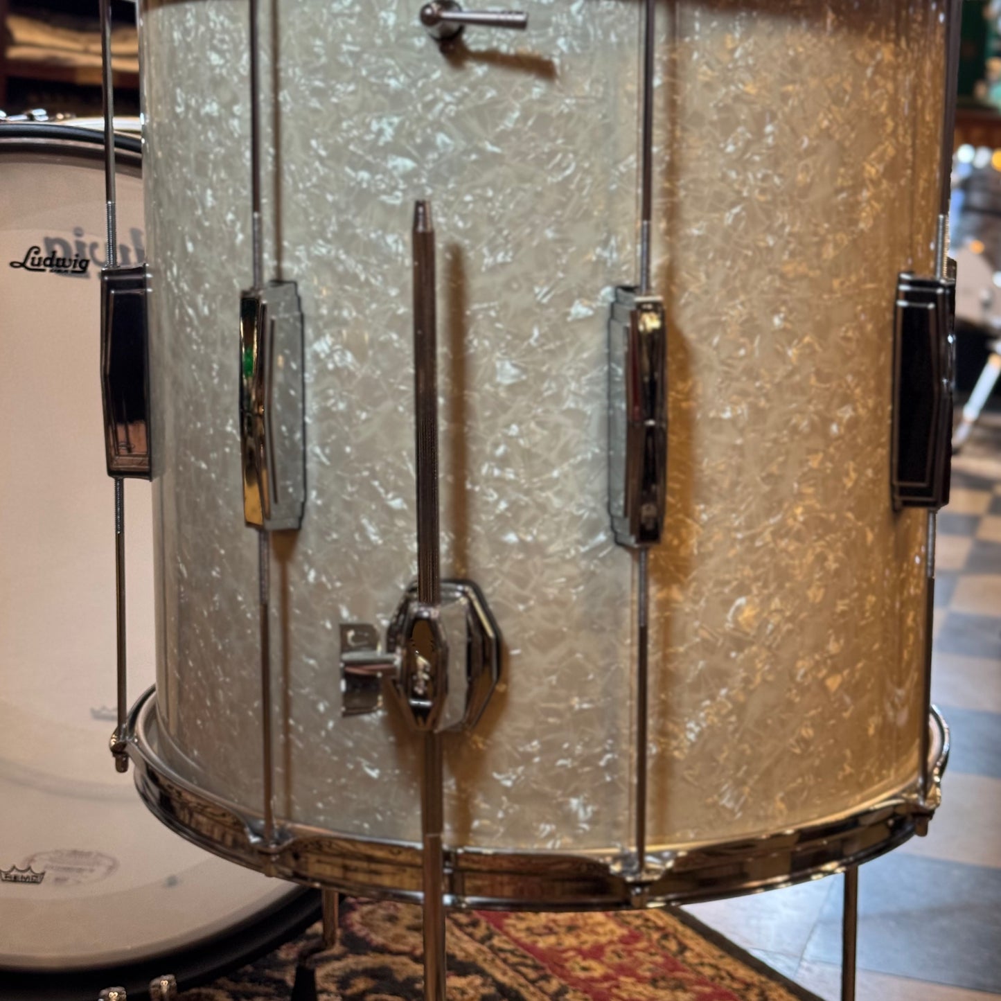 NEW Ludwig Legacy Maple in Vintage Marine Pearl - 14x22, 9x13, 16x16