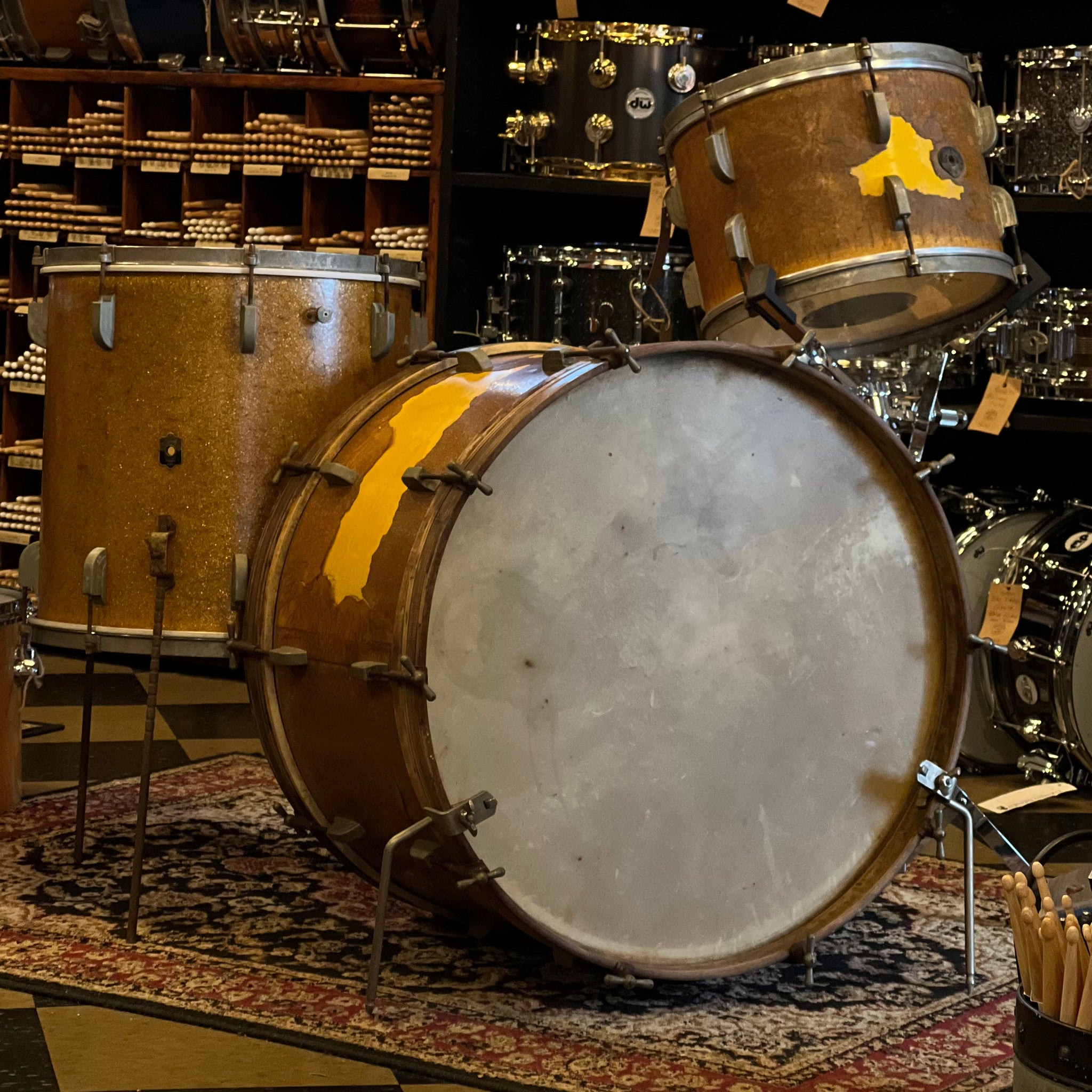 Gold drum set deals