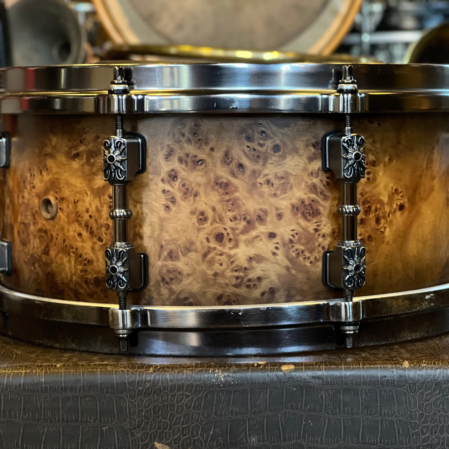 USED Tama 6x13 Warlord Limited Edition Mappa Burl Snare Drum
