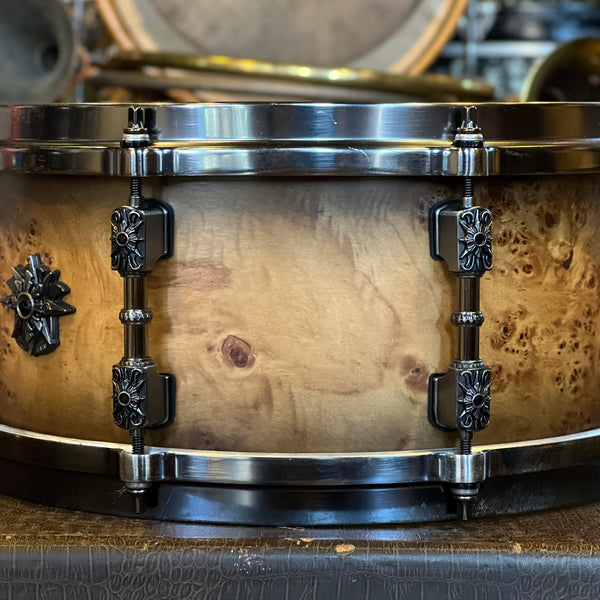 USED Tama 6x13 Warlord Limited Edition Mappa Burl Snare Drum