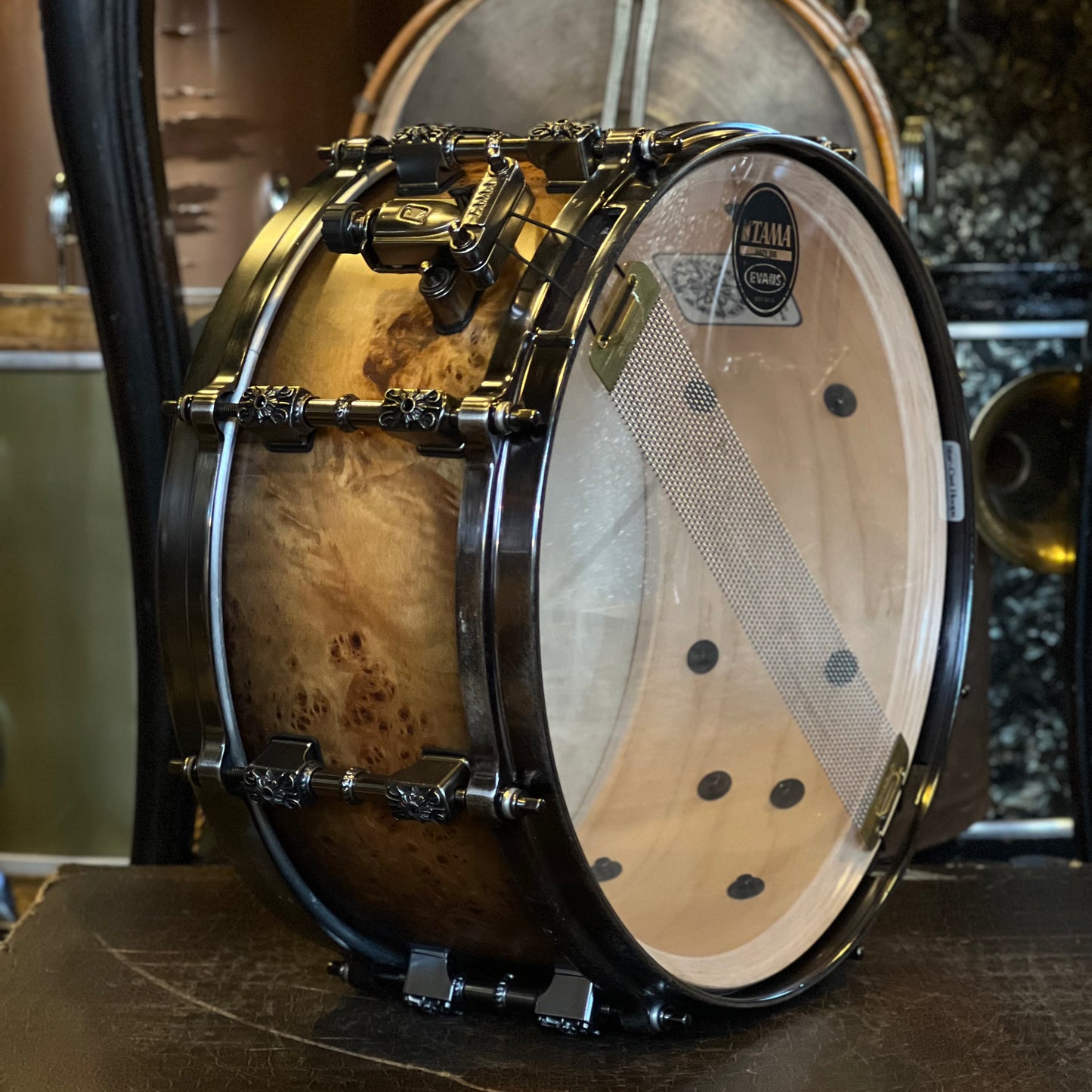 USED Tama 6x13 Warlord Limited Edition Mappa Burl Snare Drum