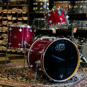 USED DW Performance Series Drum Set in Cherry Stain Lacquer - 16x20, 8x10, 12x14