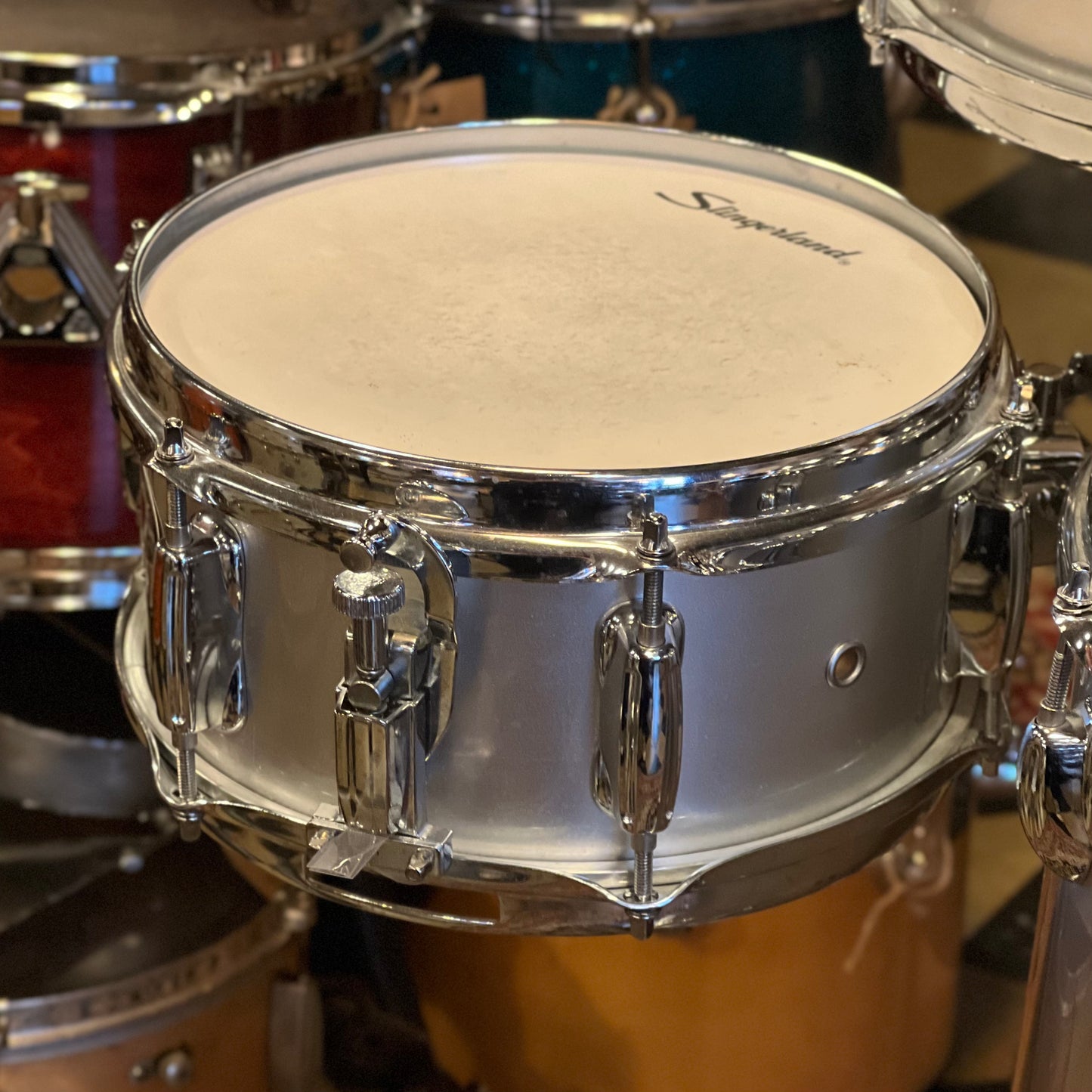 USED Slingerland Expresso Model Cocktail Kit in Silver Sparkle - 16x16, 5x10, 5x10