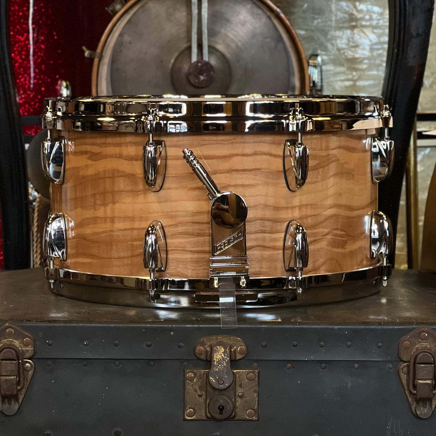 NEW Gretsch 7x14 USA Custom 140th Anniversary Commemorative 16 Lug Snare Drum in Figures Ash Outer Gloss w/ Case & Certificate