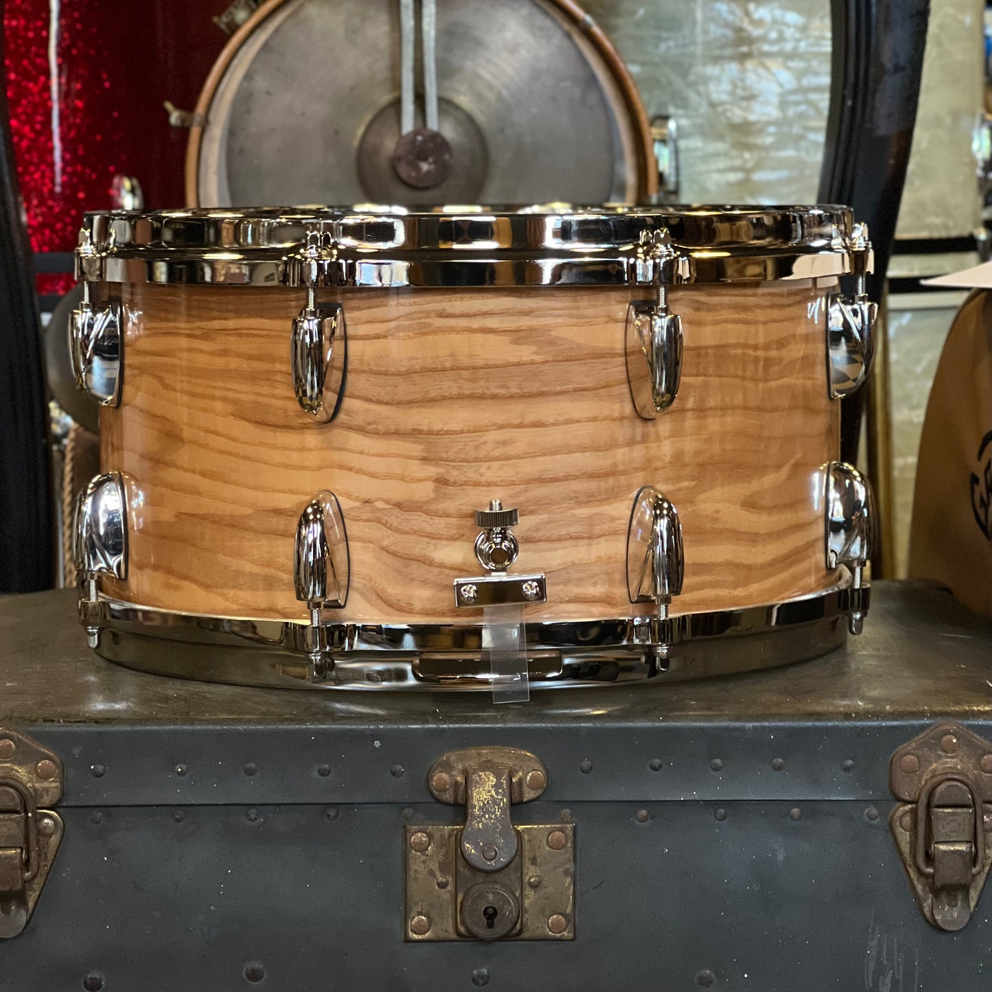 NEW Gretsch 7x14 USA Custom 140th Anniversary Commemorative 16 Lug Snare Drum in Figures Ash Outer Gloss w/ Case & Certificate