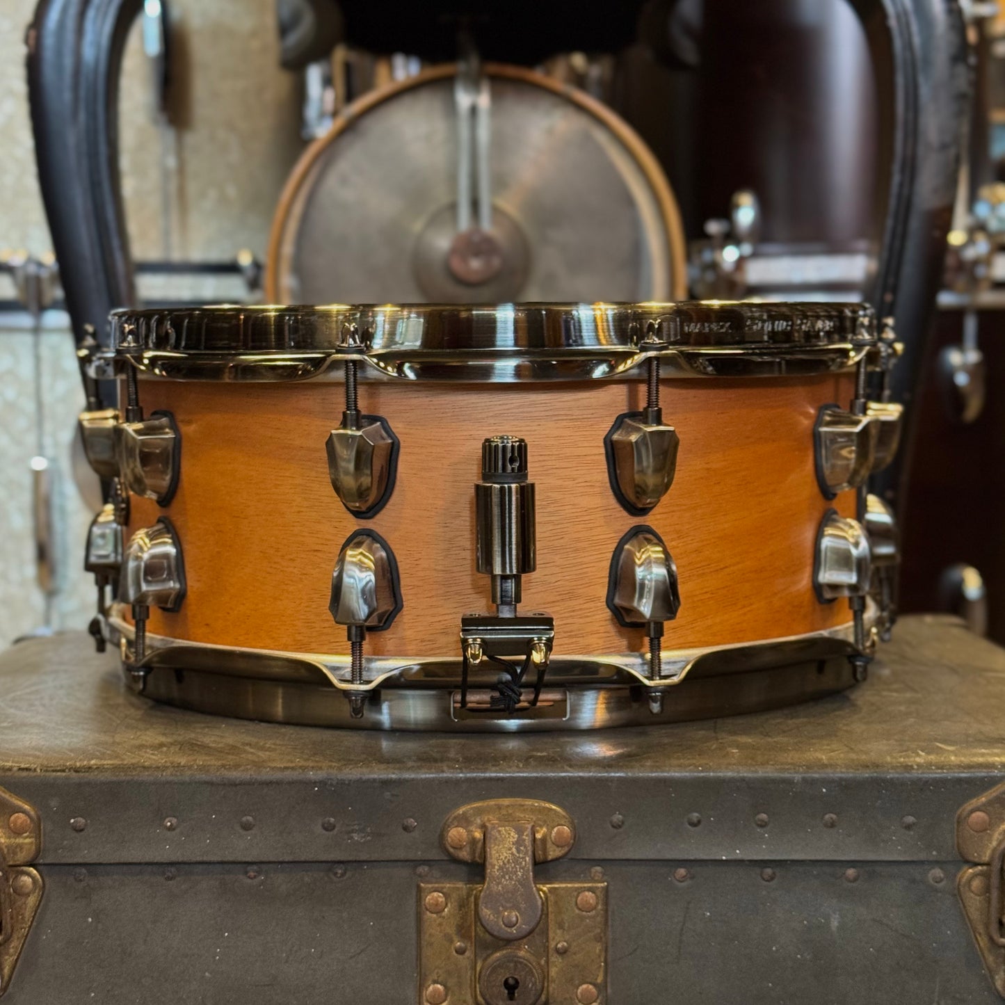 USED Mapex 6x14 Black Panther Heartbreaker Snare Drum in Natural