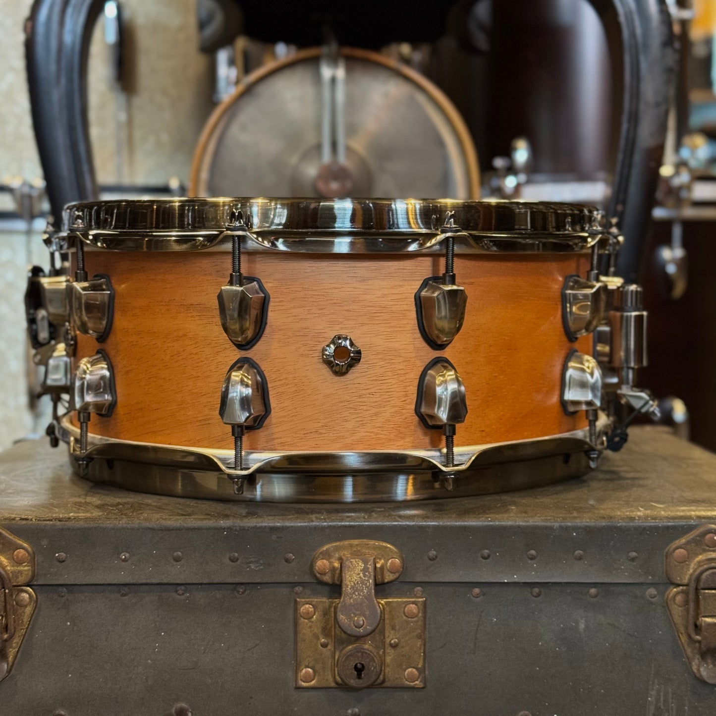 USED Mapex 6x14 Black Panther Heartbreaker Snare Drum in Natural