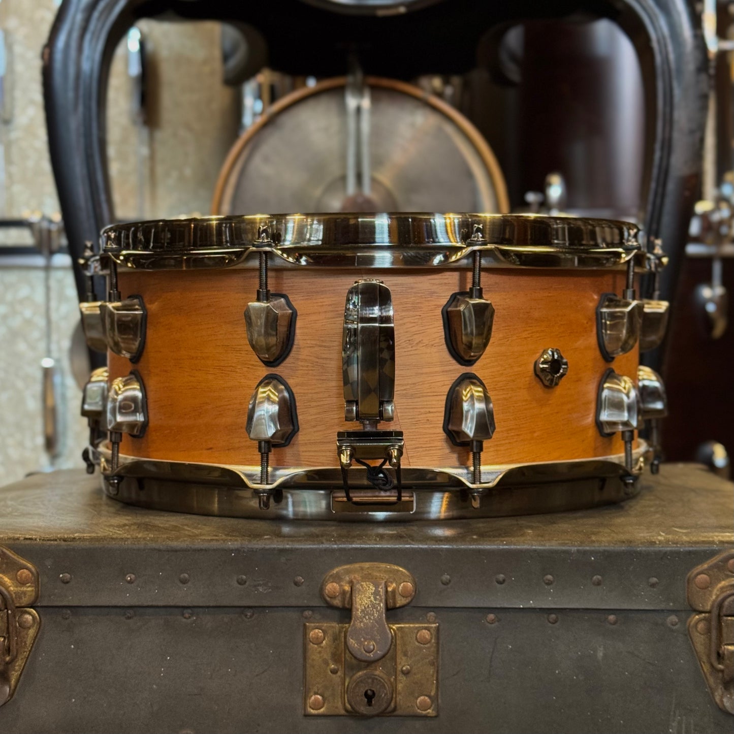 USED Mapex 6x14 Black Panther Heartbreaker Snare Drum in Natural
