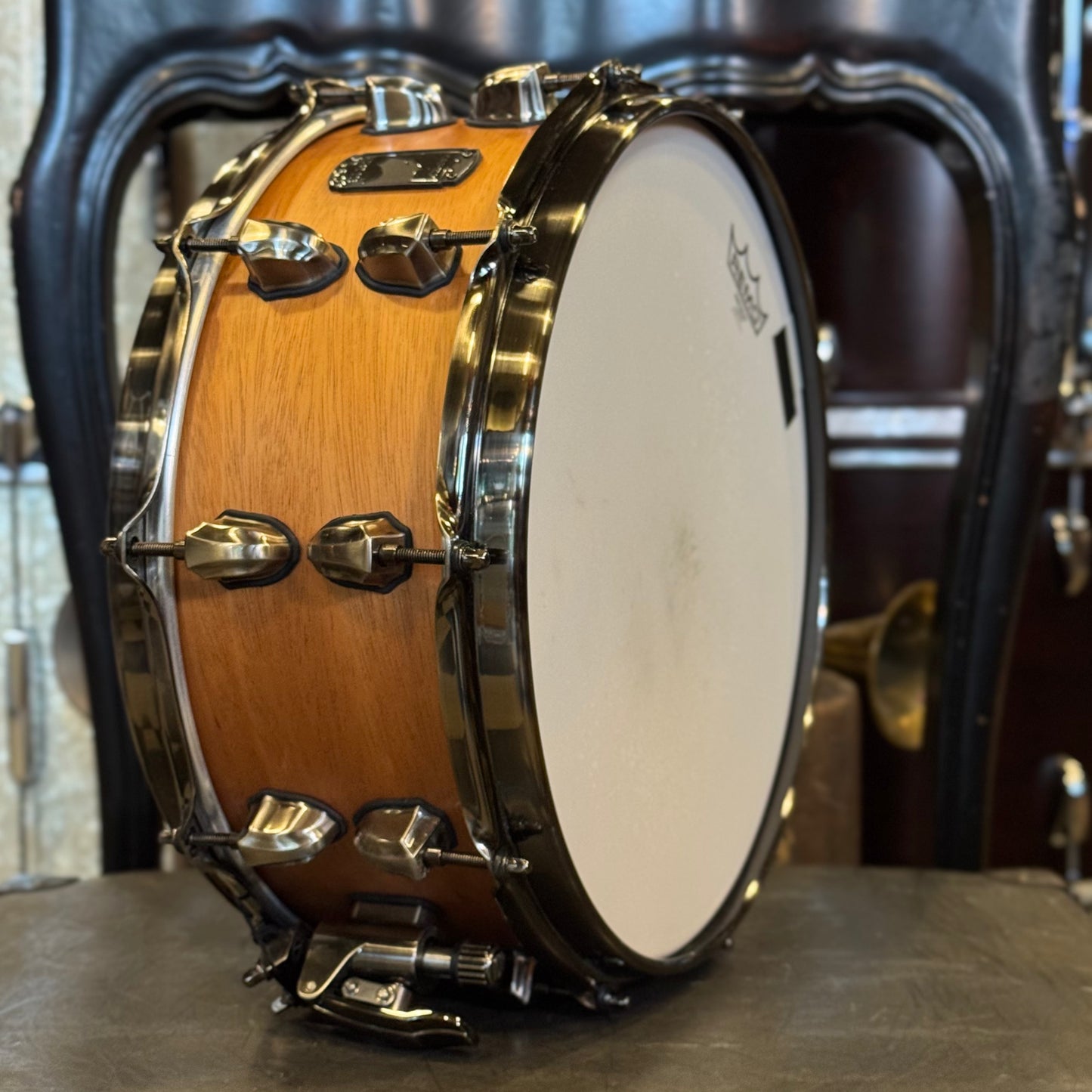 USED Mapex 6x14 Black Panther Heartbreaker Snare Drum in Natural