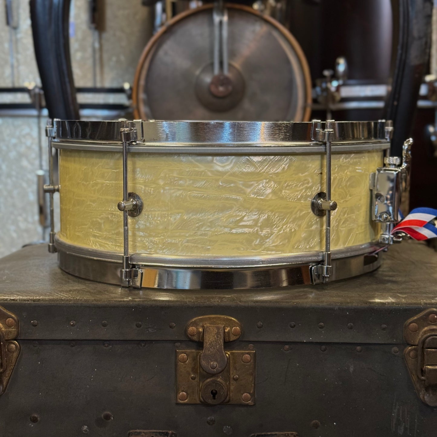 VINTAGE 1950's 5x14 Bennett Brothers (Rogers) Student Snare Drum