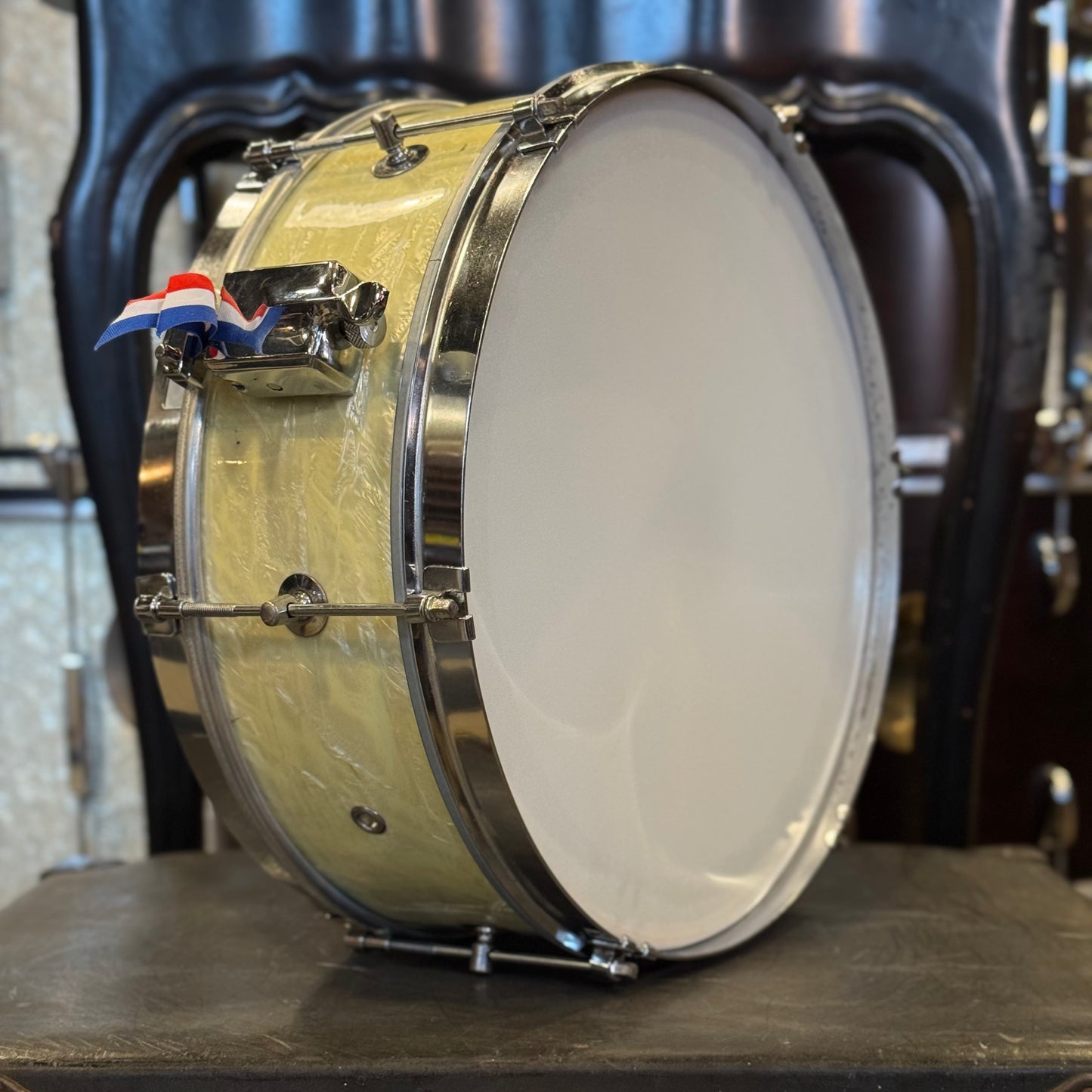 VINTAGE 1950's 5x14 Bennett Brothers (Rogers) Student Snare Drum