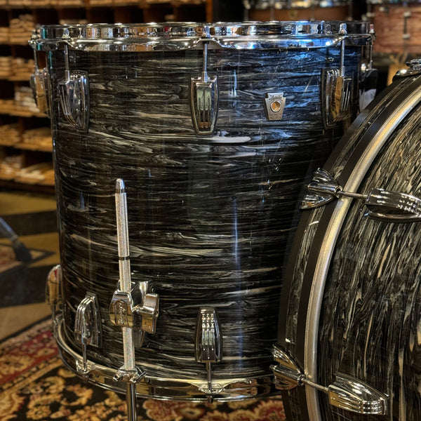 USED Ludwig Classic Maple Pro Beat Outfit in Vintage Black Oyster - 14x24, 9x13, 16x16