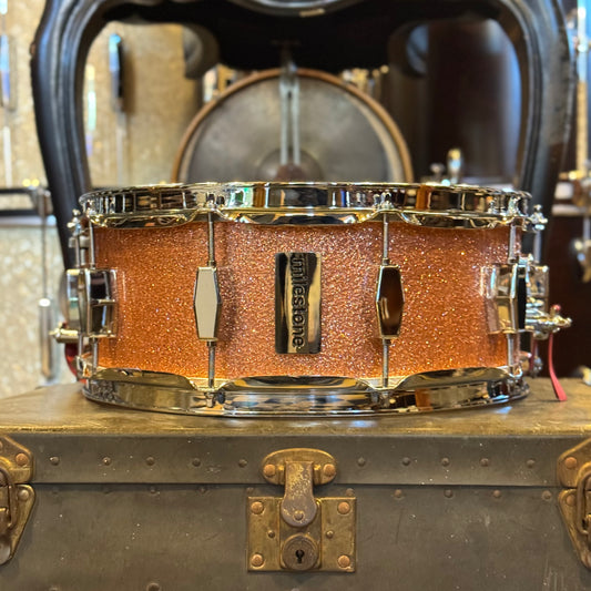 NEW Milestone 5.5x14 Snare Drum in Copper Sparkle