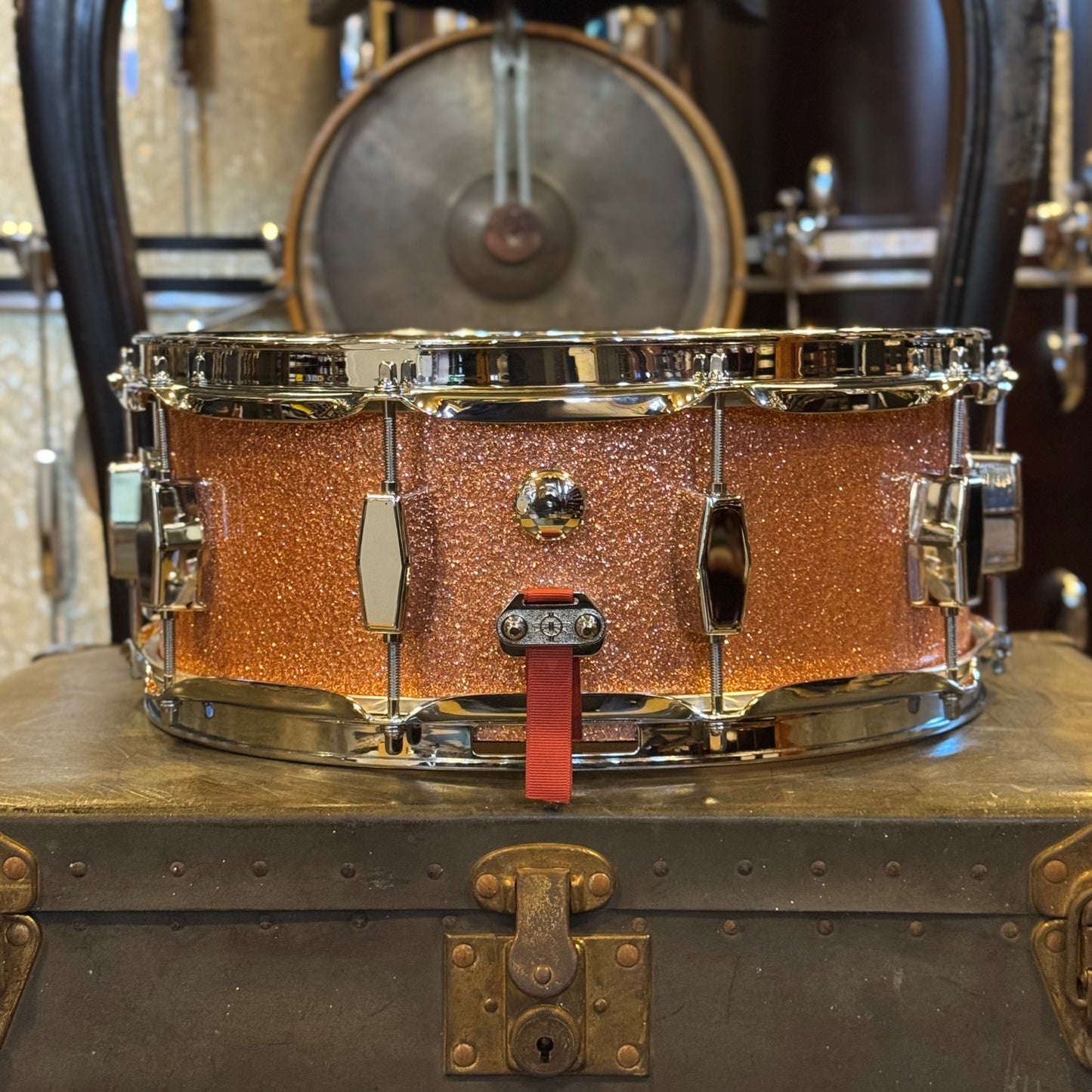 NEW Milestone 5.5x14 Snare Drum in Copper Sparkle