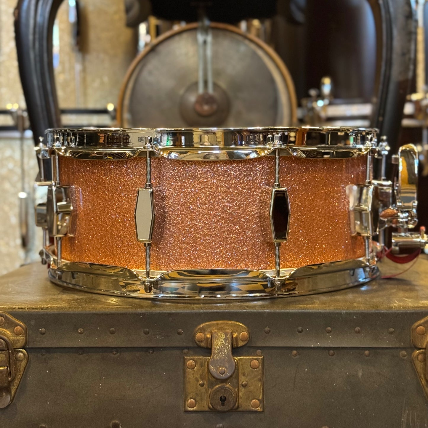 NEW Milestone 5.5x14 Snare Drum in Copper Sparkle