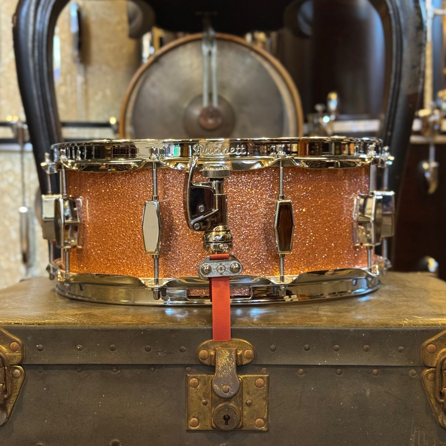 NEW Milestone 5.5x14 Snare Drum in Copper Sparkle