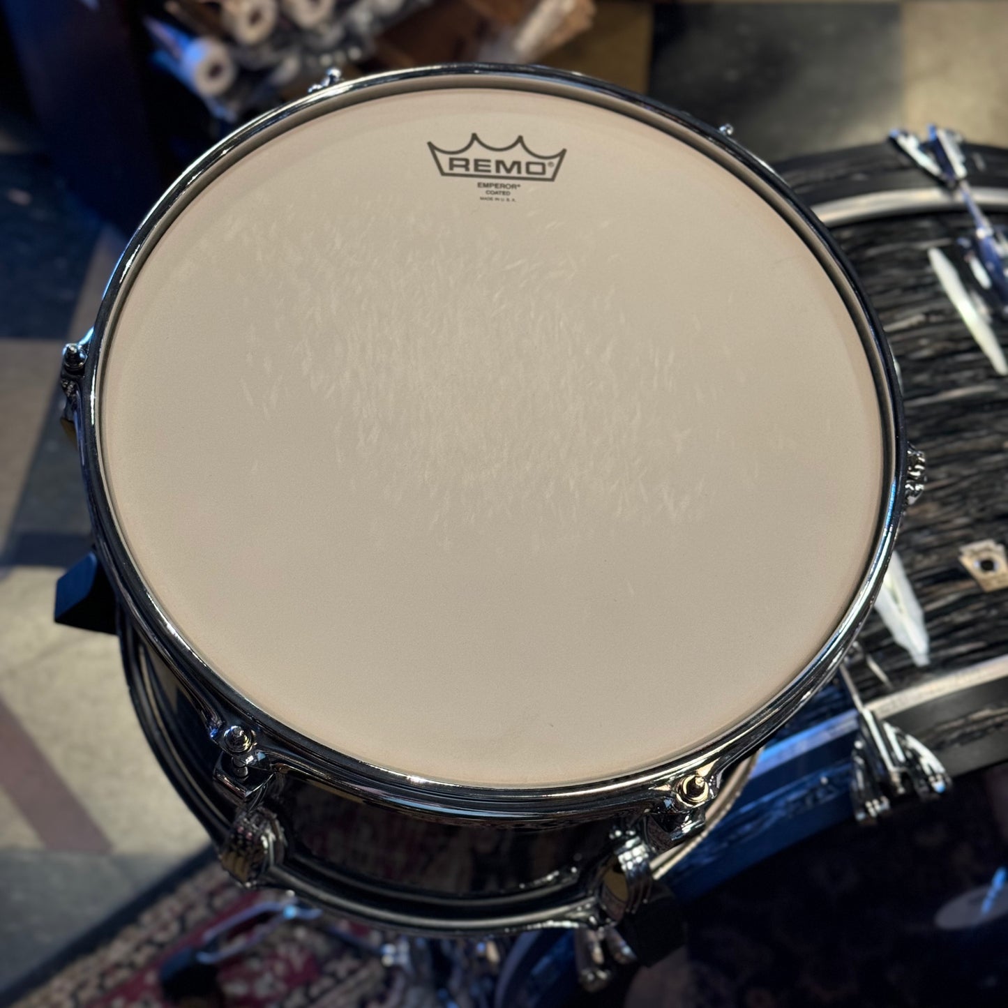 USED Ludwig Classic Maple Pro Beat Outfit in Vintage Black Oyster - 14x24, 9x13, 16x16