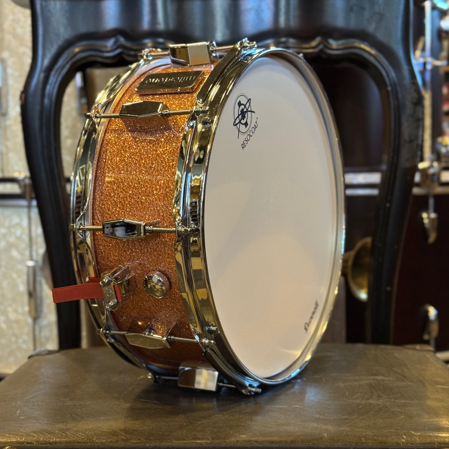 NEW Milestone 5.5x14 Snare Drum in Copper Sparkle