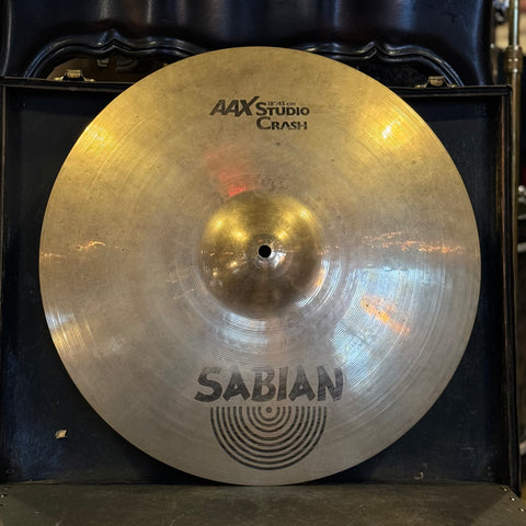 USED Sabian 18" AAX Studio Crash Cymbal - 1282g