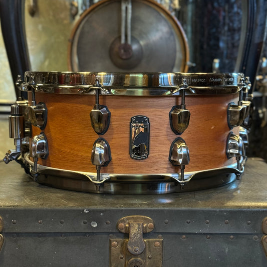 USED Mapex 6x14 Black Panther Design Lab Heartbreaker Snare Drum in Natural Satin