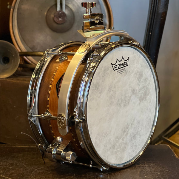 USED 2016 Craviotto Custom Shop 5.5x10 Stacked Walnut/CherryWalnut w/ Dual Walnut Inlay Mini Snare