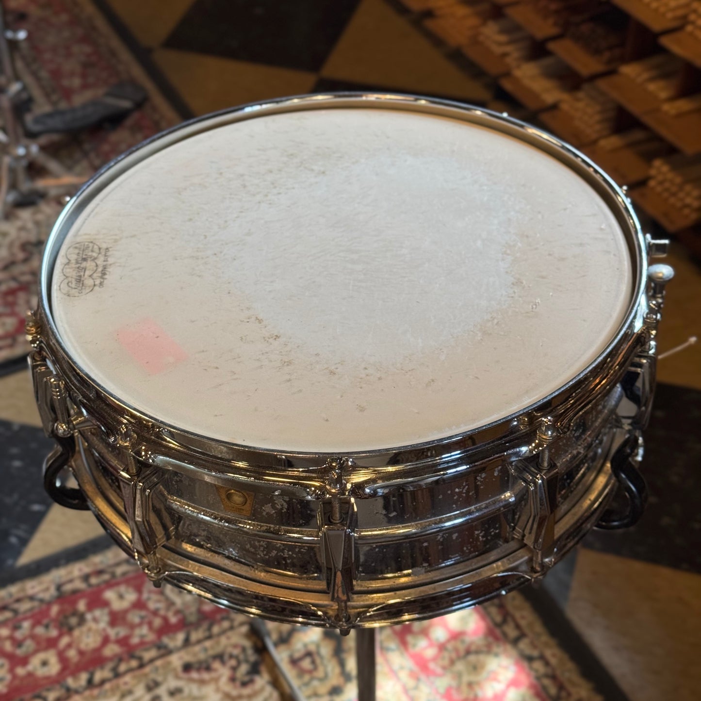 VINTAGE 1960's Ludwig Classic Outfit in Silver Sparkle w/ LM400 Supraphonic - 14x22, 9x13, 16x16, 5x14