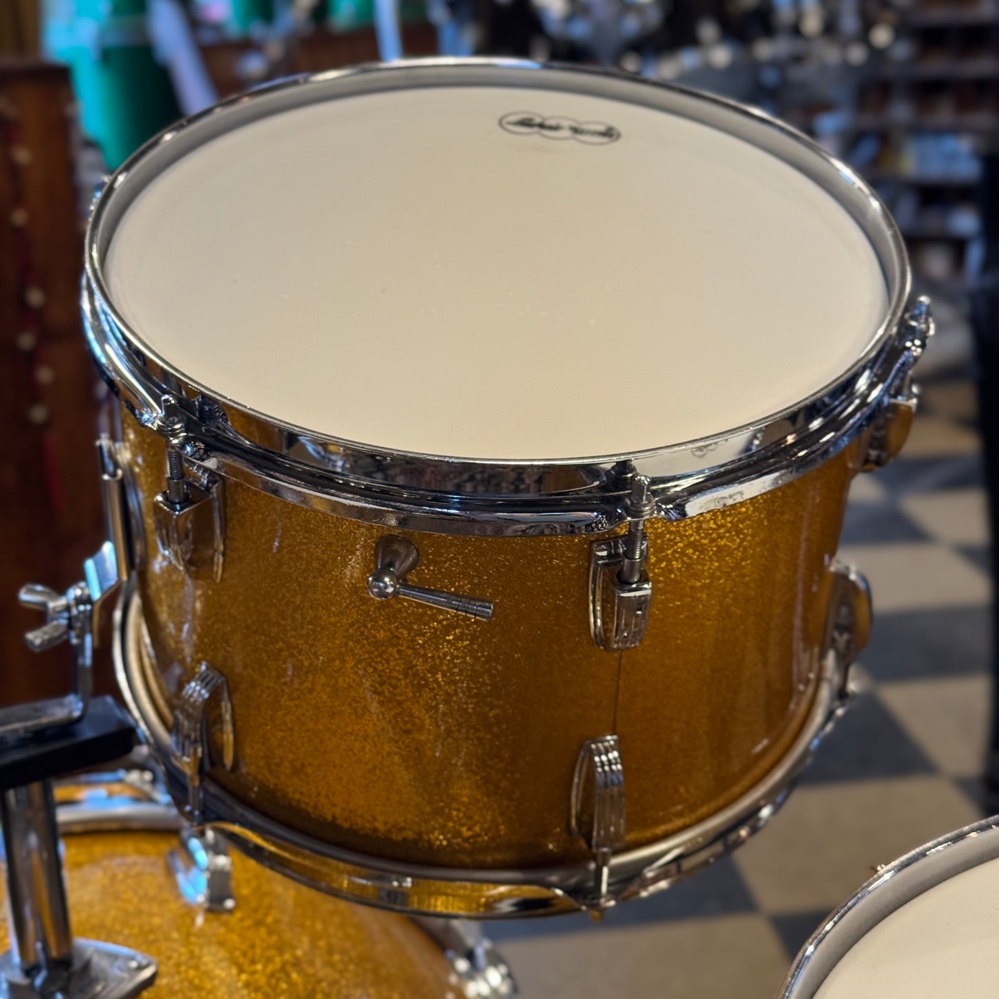 VINTAGE 1964 Ludwig Keystone "Hollywood Outfit" In Gold Sparkle - 14x22, 8x12, 8x12, 16x16, 5x14