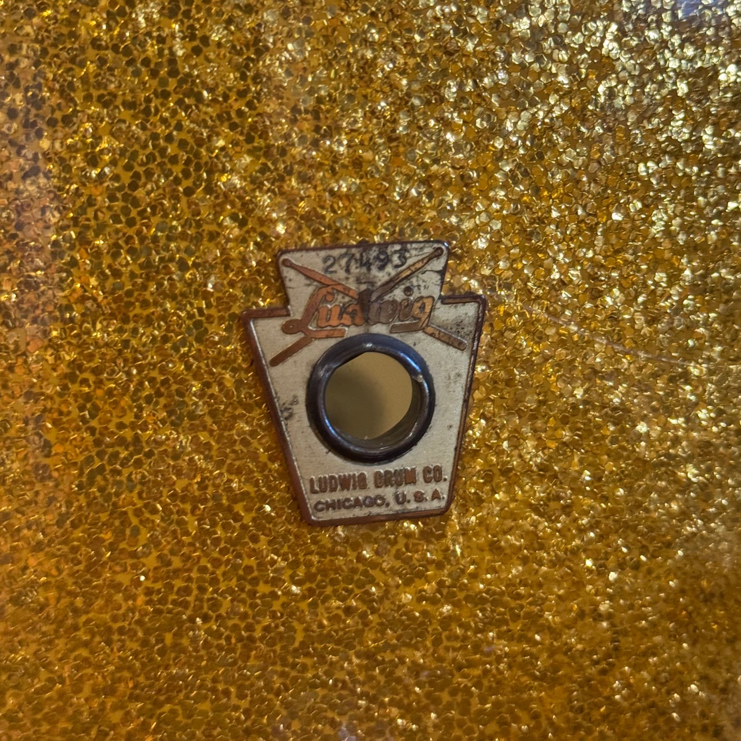 VINTAGE 1964 Ludwig Keystone "Hollywood Outfit" In Gold Sparkle - 14x22, 8x12, 8x12, 16x16, 5x14