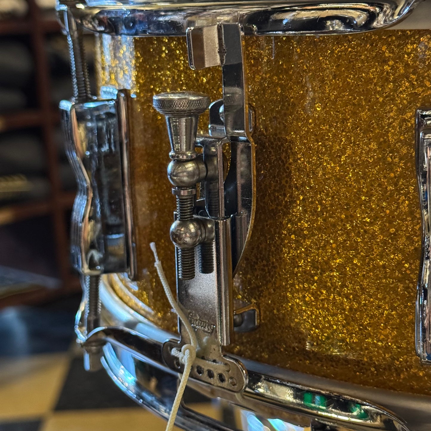 VINTAGE 1964 Ludwig Keystone "Hollywood Outfit" In Gold Sparkle - 14x22, 8x12, 8x12, 16x16, 5x14