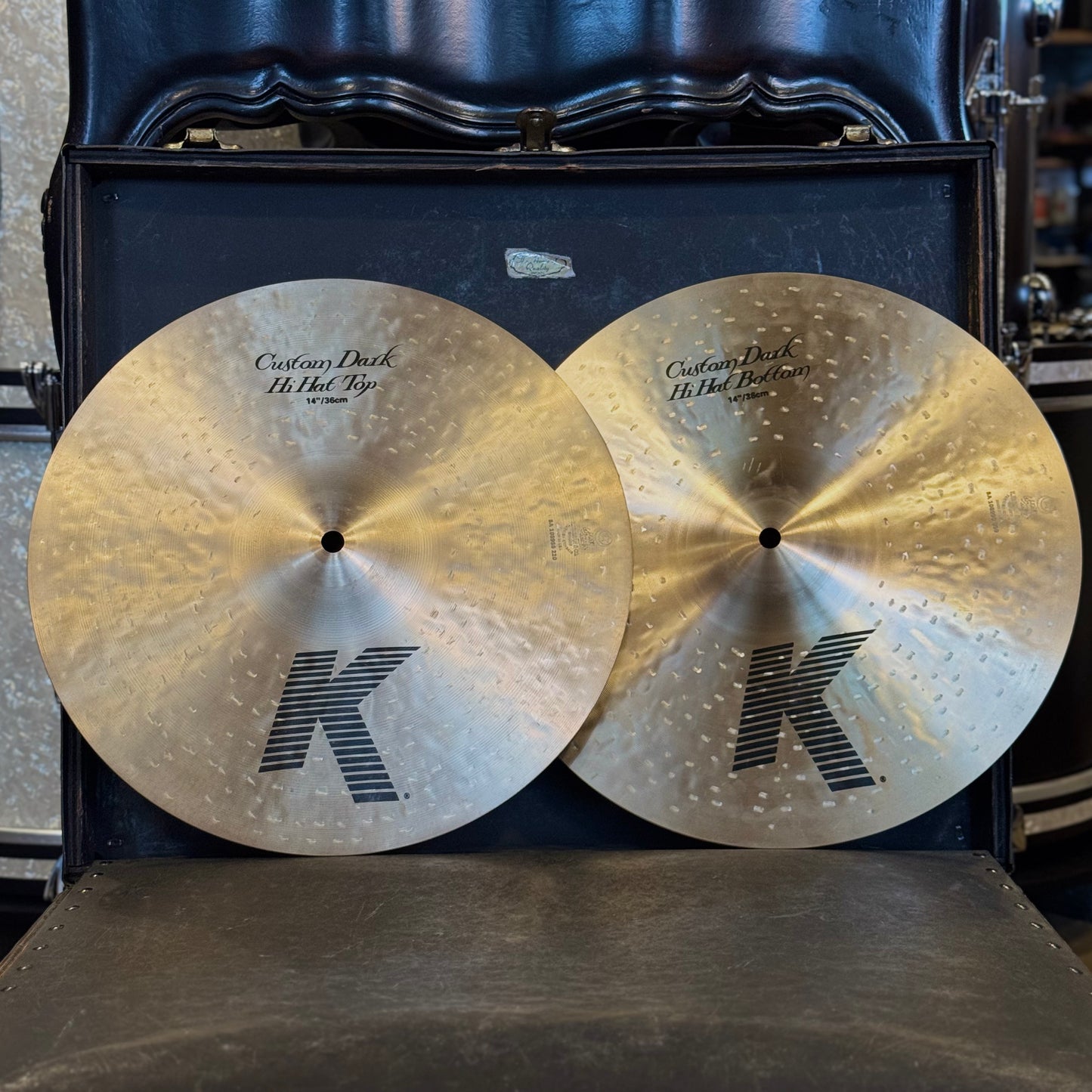 USED Zildjian 14" K Custom Dark Hi-Hats - 1002/1238g