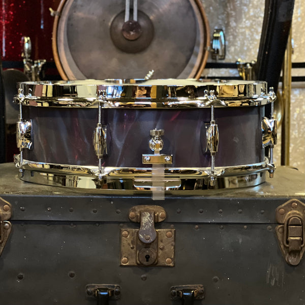 NEW Gretsch 4.5x14 Broadkaster Snare Drum in Black Satin Flame with Tone Control & Micro Sensitive