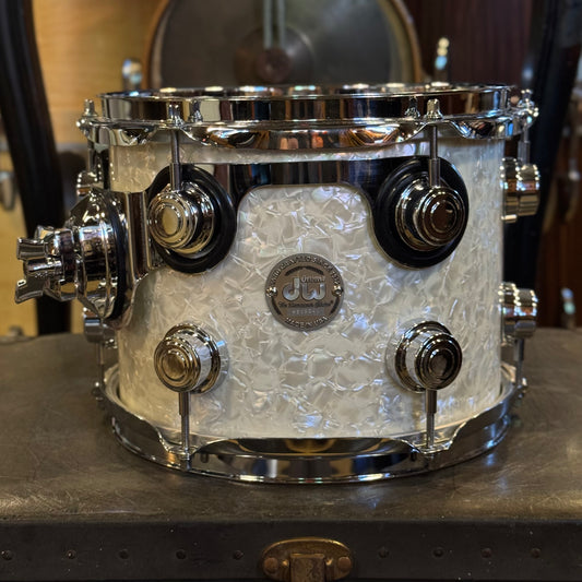 USED Early 2000's DW Collector's 8x10 Tom in White Marine Pearl