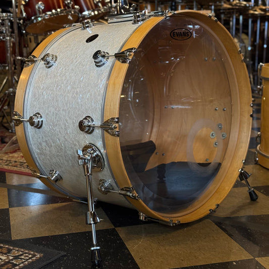 USED 2000's DW Pre-Collectors 16x24 Bass Drum in White Marine Pearl