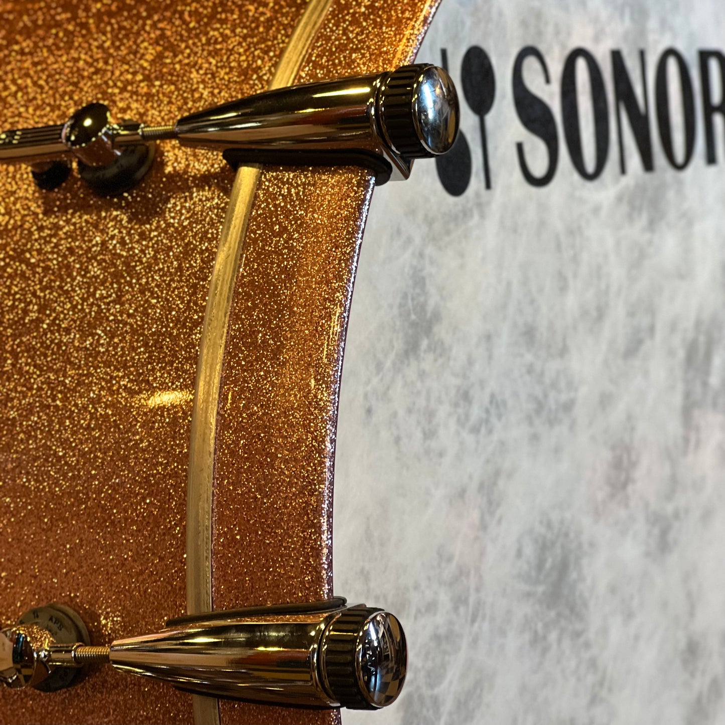 NEW Floor Model Sonor SQ2 Beech Drum Set in Bright Copper Sparkle High Gloss