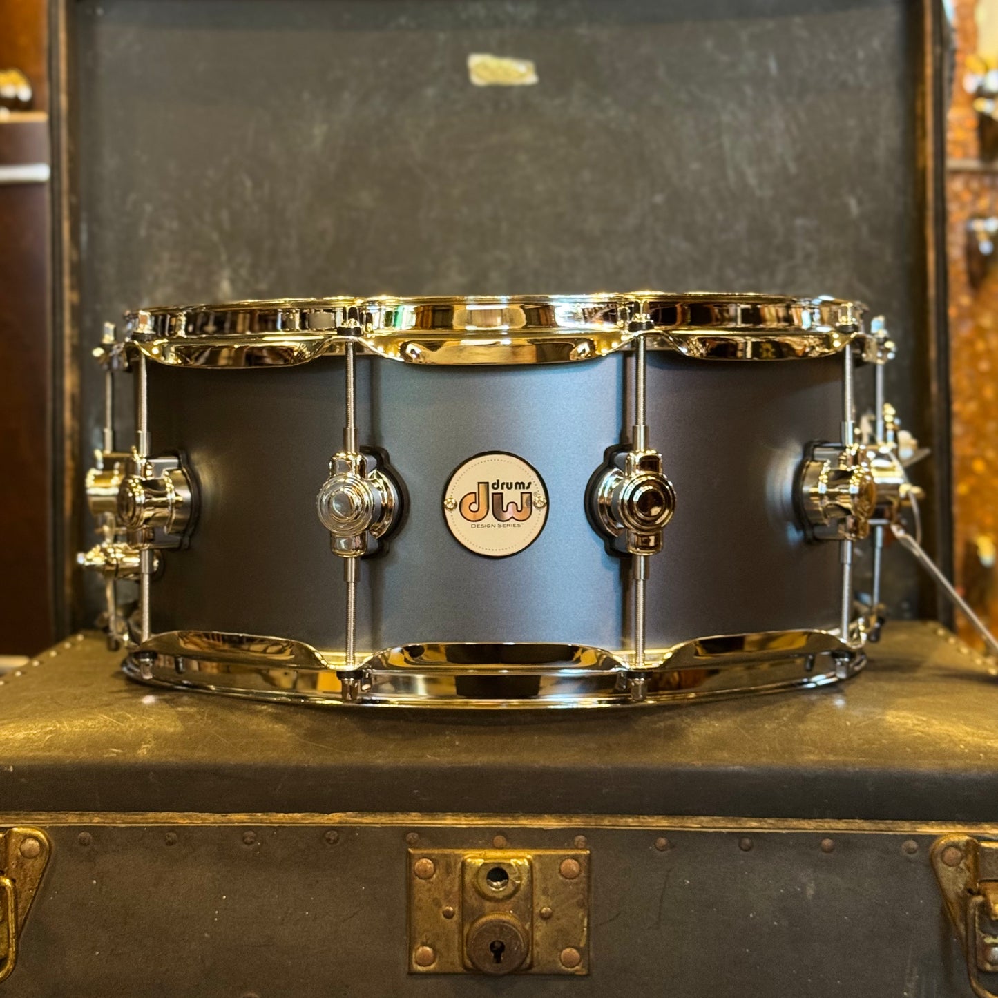 NEW DW 6x14 Design Series Snare Drum in Blue Slate