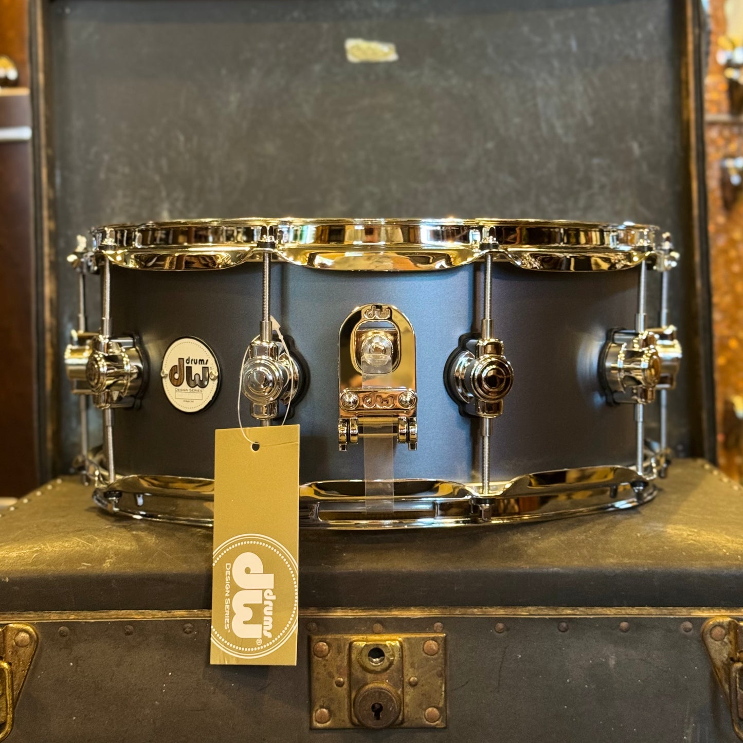 NEW DW 6x14 Design Series Snare Drum in Blue Slate