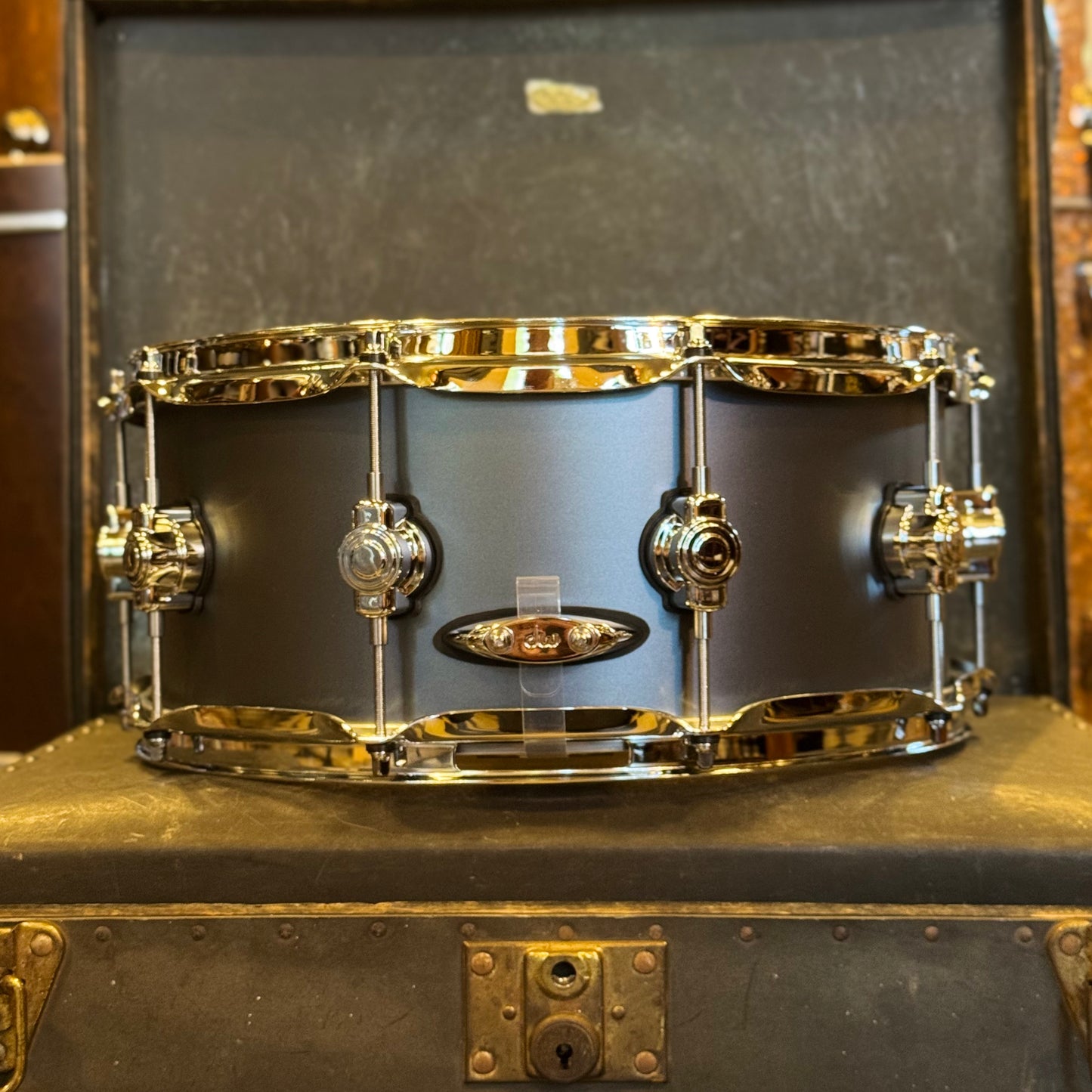 NEW DW 6x14 Design Series Snare Drum in Blue Slate