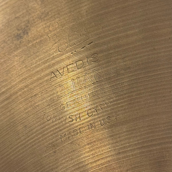 VINTAGE 1950's A. Zildjian 18" Hollow Block Large Stamp Crash Cymbal - 1547g