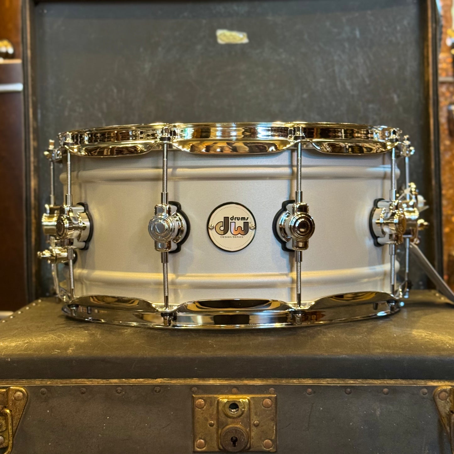NEW DW 6.5x14 Design Series Matte Aluminum Snare Drum