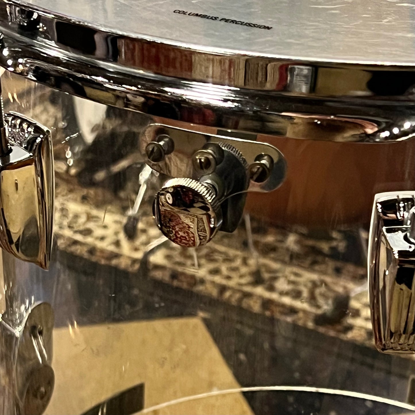VINTAGE 1978-84 Ludwig Vistalite Sound Projector Two in Clear Acrylic - 14x22, 9x10, 11x12, 12x13, 13x14, 16x16