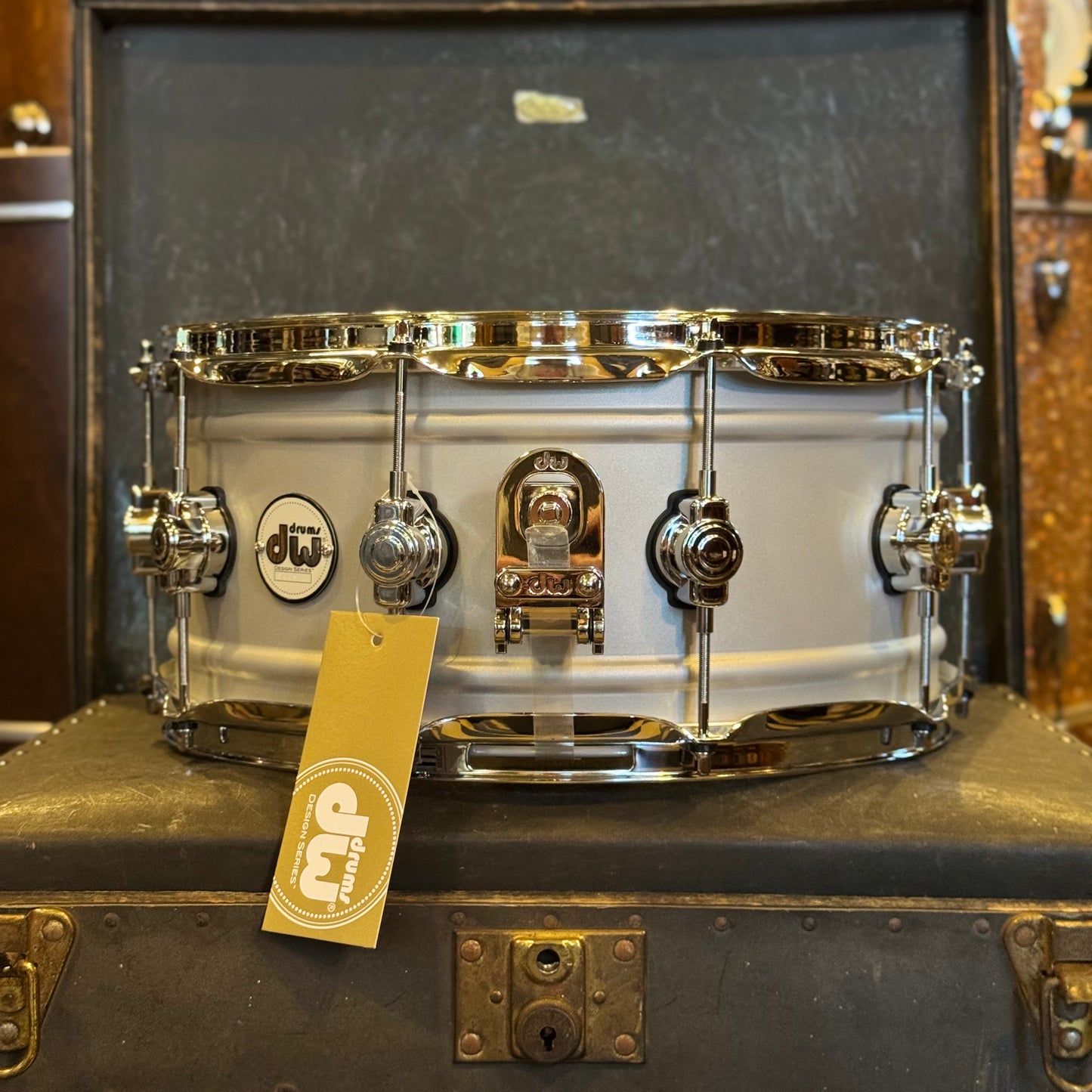 NEW DW 6.5x14 Design Series Matte Aluminum Snare Drum