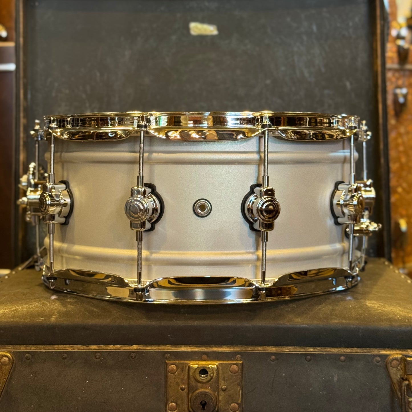 NEW DW 6.5x14 Design Series Matte Aluminum Snare Drum
