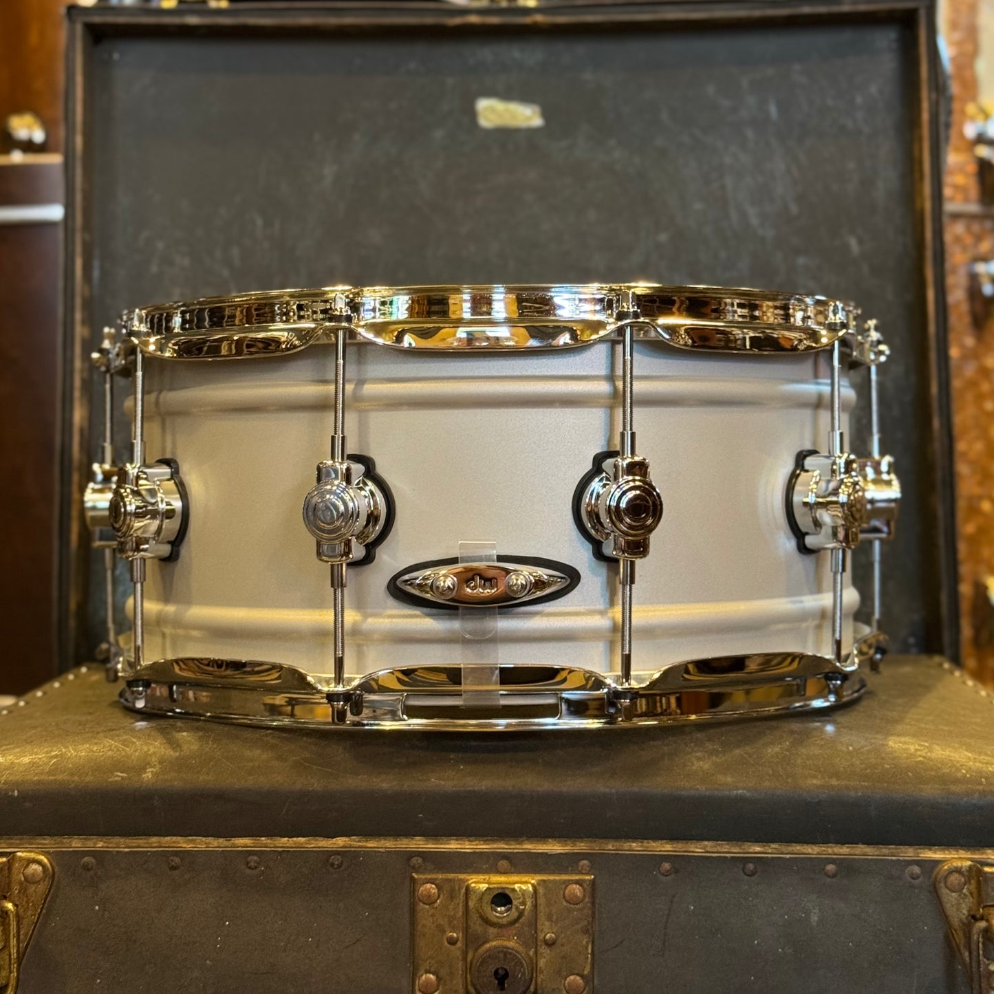 NEW DW 6.5x14 Design Series Matte Aluminum Snare Drum