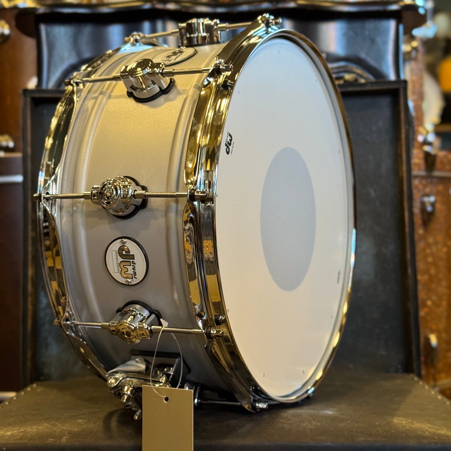 NEW DW 6.5x14 Design Series Matte Aluminum Snare Drum