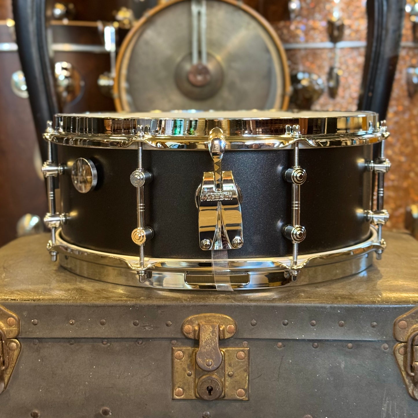 NEW Gretsch 5.5x14 Brooklyn Standard Snare Drum in Satin Black Metallic