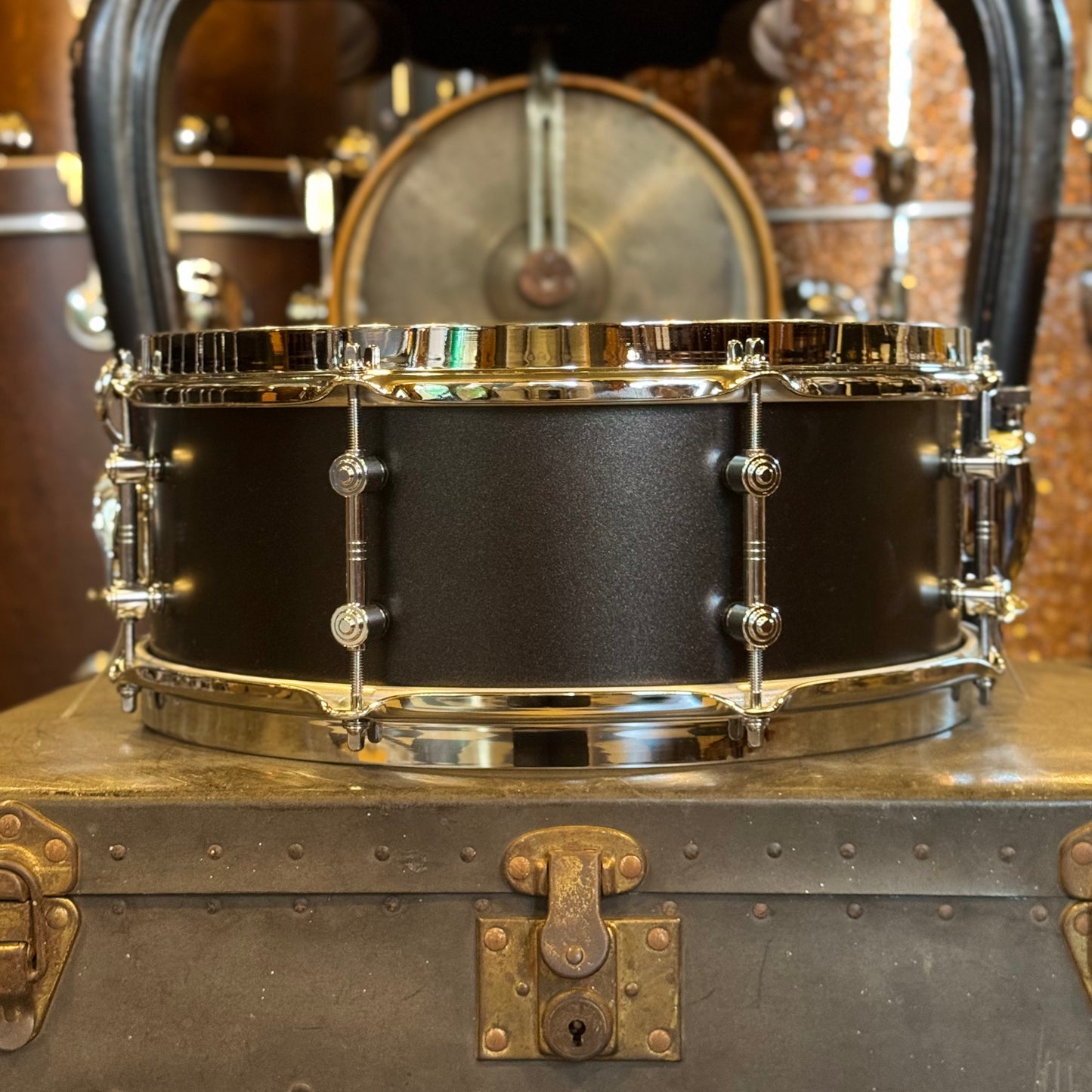 NEW Gretsch 5.5x14 Brooklyn Standard Snare Drum in Satin Black Metallic