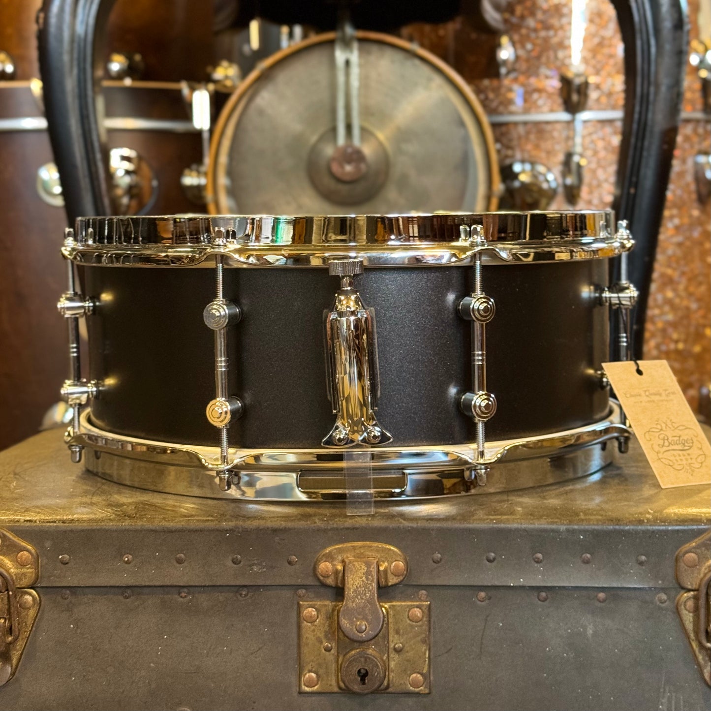 NEW Gretsch 5.5x14 Brooklyn Standard Snare Drum in Satin Black Metallic